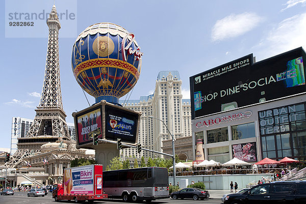 Paris Las Vegas Hotel und Casino am Strip  Nevada  USA