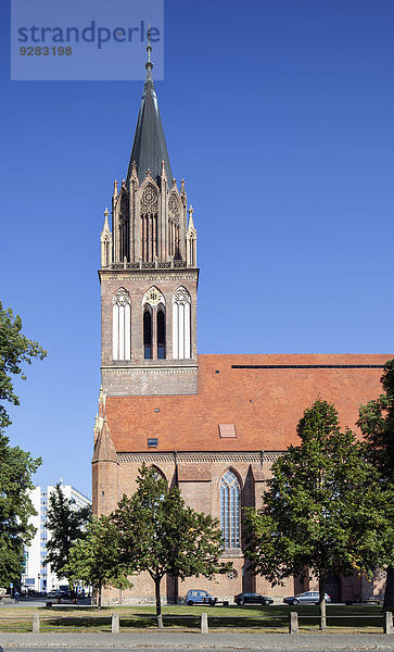 Hauptpfarrkirche St. Marien  norddeutsche Backsteingotik  Neubrandenburg  Mecklenburg-Vorpommern  Deutschland