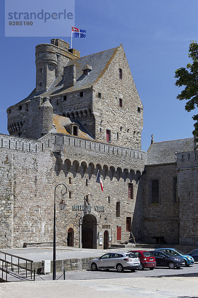 Château et Tour Solidor  Musée d'Histoire  Rathaus und Museum  Altstadt  Intra Muros  Saint-Malo  Ille-et-Vilaine  Bretagne  Frankreich