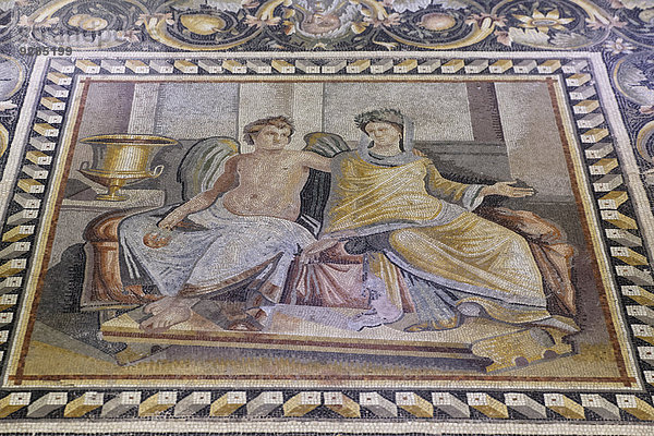 Eros und Psyche  Mosaik aus Zeugma  Zeugma-Mosaik-Museum oder Zeugma Mozaik Müzesi  Gaziantep  Südostanatolien  Anatolien  Türkei