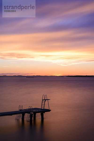 Sonnenuntergang Steg