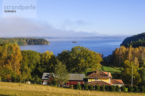 Landschaft Gebäude Herbst