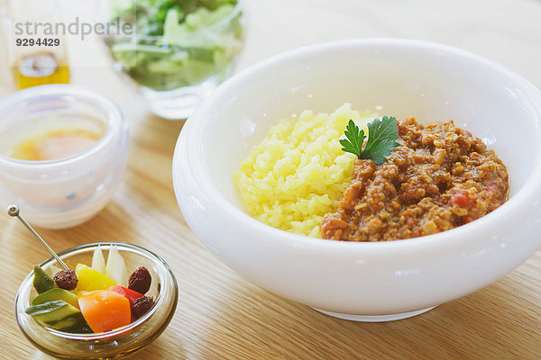 eingelegt einlegen Curry Currypulver Gemüse Currygericht Curry