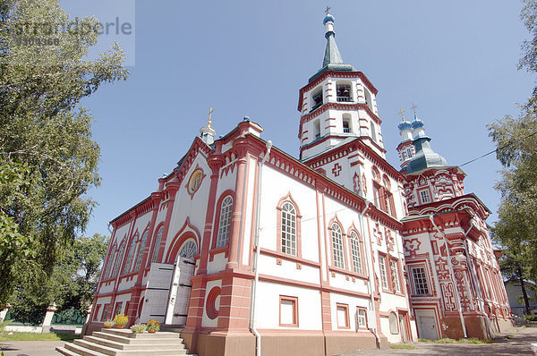 Orthodoxe Kirche in der Altstadt  Irkutsk  Sibirien  Russland