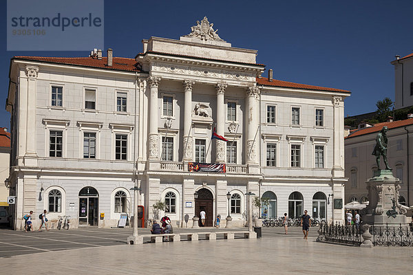 Rathaus am Tartiniplatz  Piran  Istrien  Slowenien