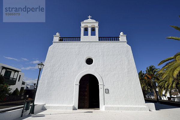 Dorfkirche San Isidro Labrador  Uga  La Geria  Lanzarote  Kanarische Inseln  Spanien