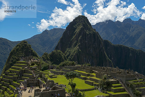 Ruinenstadt Machu Picchu  UNESCO Weltkulturerbe  Peru