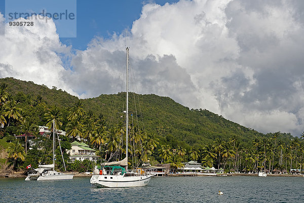 Segelboote  La Point  Castries  Saint Lucia