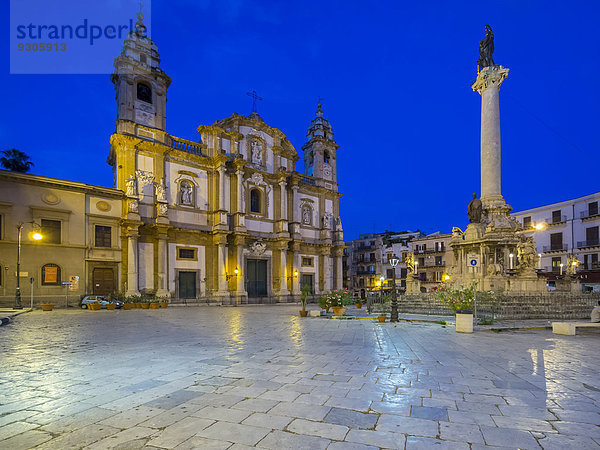 Kirche San Domenico an der Piazza San Domenico  Altstadt  Palermo  Sizilien  Italien