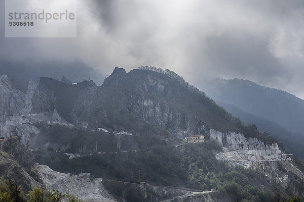 Steinbruch  Carrara  Toskana  Italien  Europa