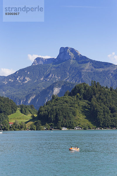 Mondsee mit Schafberg  Salzkammergut  Oberösterreich  Österreich