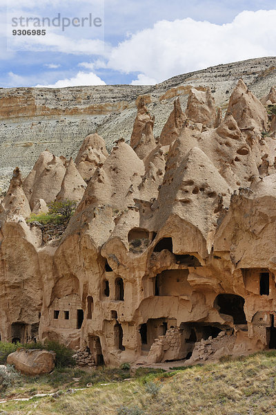 Tuffsteinformationen  Freilichtmuseum Zelve  Göreme Nationalpark  Kappadokien  Zentralanatolien  Anatolien  Türkei