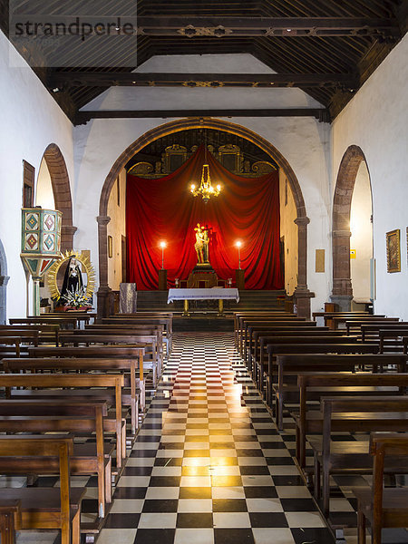 Die Kirche der erleuchteten Jungfrau von La Punta  Tijarafe  La Palma  Kanarische Inseln  Spanien