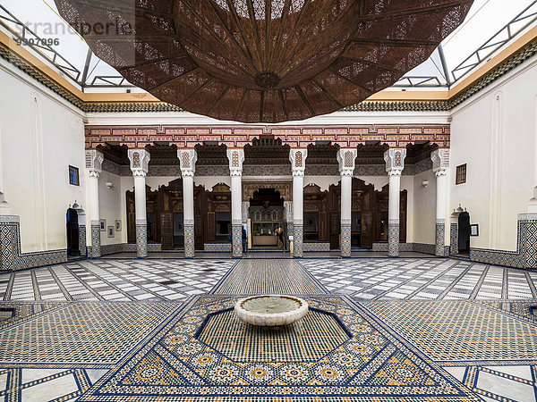 Historisches Museum Ben Youssef  Medina  Marrakesch  Marrakech-Tensift-Al Haouz  Marokko