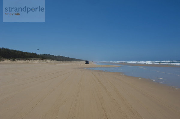 Strand 75 Mile Beach  Fraser Island  Queensland  Australien