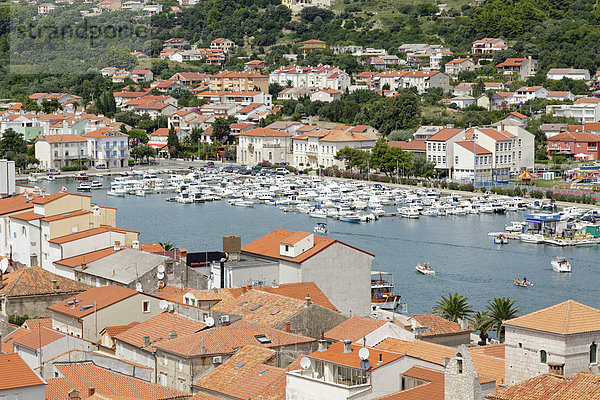 Kathedrale Jachthafen Ansicht Kroatien Rab