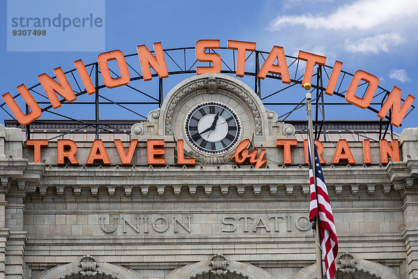 Historischer Union Station Bahnhof  Denver  Colorado