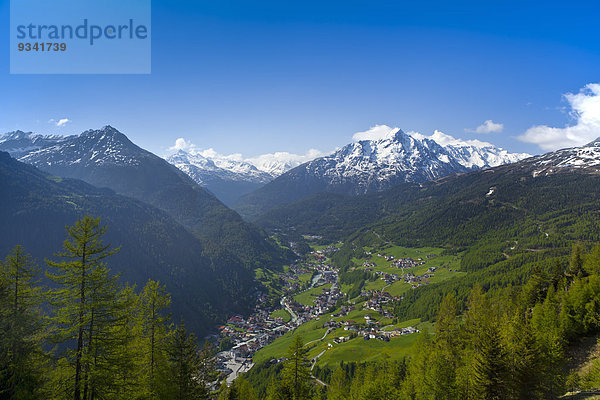 Sölden und Ötztaler Alpen  Tirol  Österreich  Europa