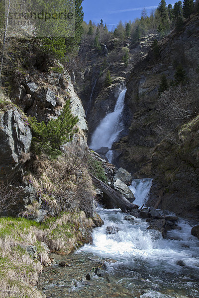 Wasserfall  Timmelsbach  Ötztal  Tirol  Österreich  Europa