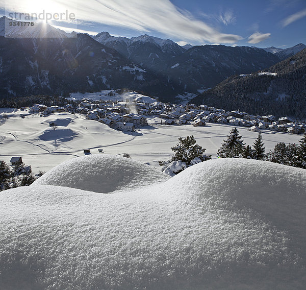 Serfaus im Winter  Tirol  Österreich  Europa