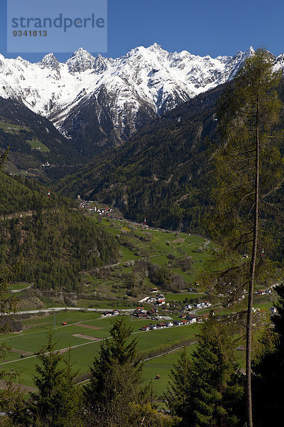 Kaunergrat und Kaunertal  Ötztaler Alpen  Tirol  Österreich  Europa