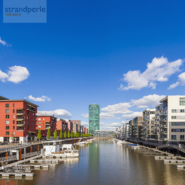 Deutschland  Hessen  Frankfurt  Blick auf den Westhafen