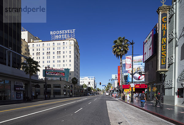 USA  Kalifornien  Los Angeles  Hollywood  Hollywood Boulevard  Walk of Fame