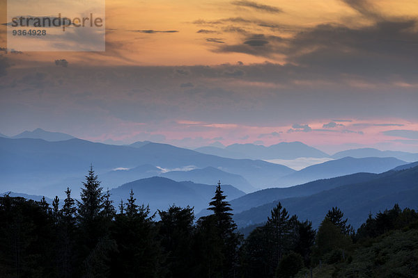 Frankreich  Pyrenäen  Nordkatalonien  Col du Port am Abend