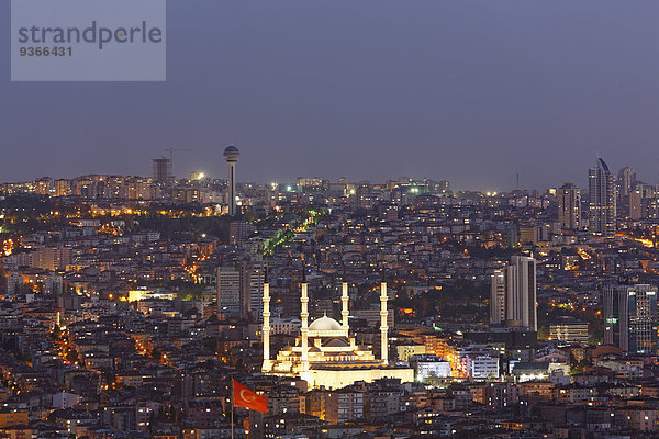 Türkei  Ankara  Stadtansicht mit Kocatepe-Moschee