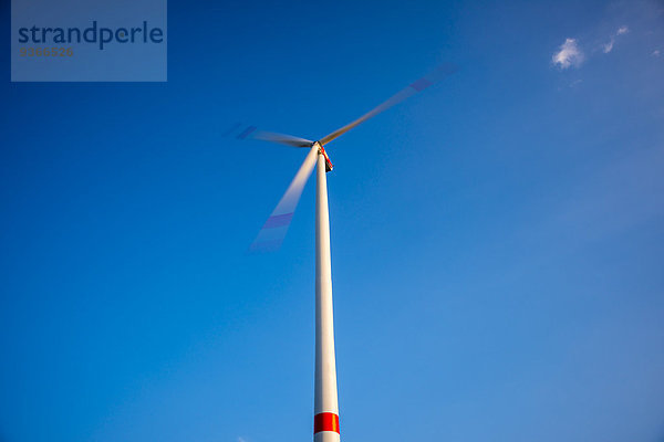 Deutschland  Windpark Tomerdingen  Rotierende Windkraftanlage