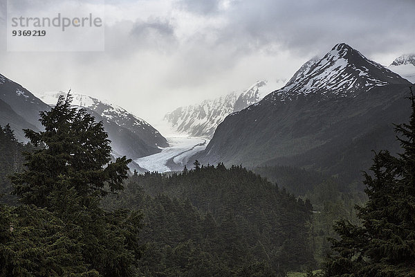 Ländliches Motiv ländliche Motive Berg bedecken Vereinigte Staaten von Amerika USA Landschaft Denali Nationalpark Alaska Anchorage Schnee