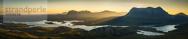 Panorama Berg Großbritannien See Ansicht Schottland Ullapool