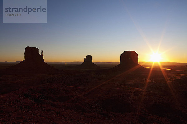 Felsbrocken Vereinigte Staaten von Amerika USA Sonnenuntergang Landschaft Wüste Anordnung Spitzkoppe Afrika Utah