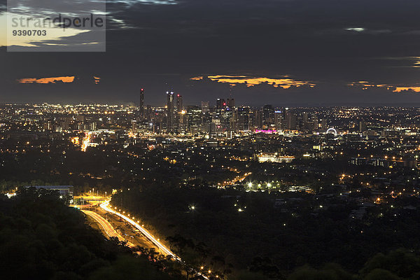 Stadtansicht Stadtansichten Sonnenaufgang Ansicht Luftbild Fernsehantenne