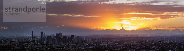 Panorama Sonnenaufgang Großstadt Ansicht