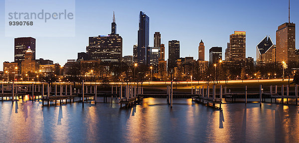 Skyline Skylines Großstadt Abenddämmerung