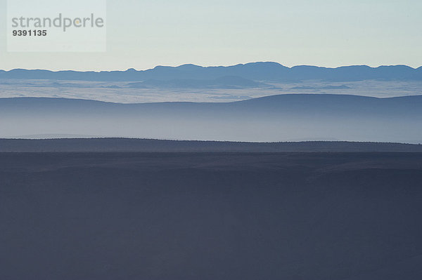 Berg Gebäude Nebel Namibia Afrika