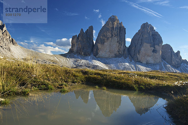 Außenaufnahme Landschaftlich schön landschaftlich reizvoll Trentino Südtirol Europa Berg Tag Landschaft niemand Natur Dolomiten Zinne Italien