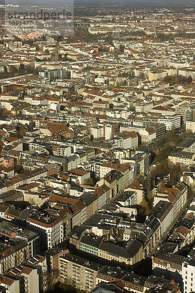 Panorama Berlin Hauptstadt Europa Gebäude Stadt Großstadt Wohngebiet Luftbild Deutschland Metropole