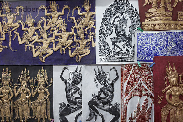 Kunst kaufen Kunstwerk Laden Markt Asien Kambodscha Siem Reap