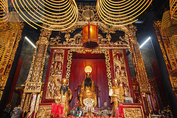 Räucherstäbchen Baustelle China UNESCO-Welterbe Tempel Asien Weihrauch Macao Taoismus