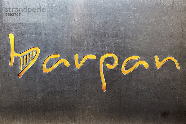 Europa schreiben Attraktivität Architektur Handschrift Harfe Harpa Island
