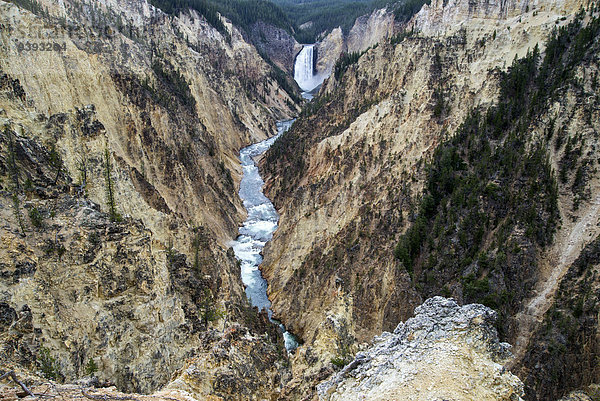 Vereinigte Staaten von Amerika USA Nationalpark Amerika Yellowstone Nationalpark Wasserfall Wyoming