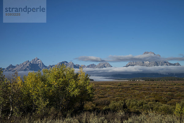 Vereinigte Staaten von Amerika USA Nationalpark Berg Amerika Landschaft Grand Teton Nationalpark Wyoming