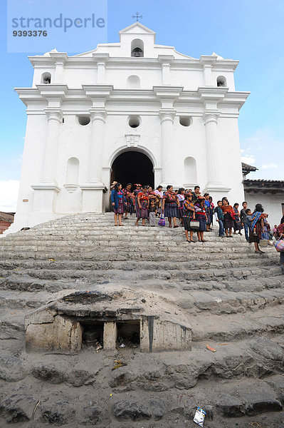 Kirche Indianer Mittelamerika Guatemala Maya Prozession