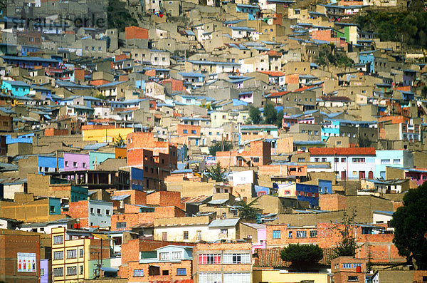 La Paz Hauptstadt Stadtansicht Stadtansichten Bolivien La Paz