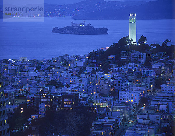 Alcatraz Kalifornien Coit Tower San Francisco