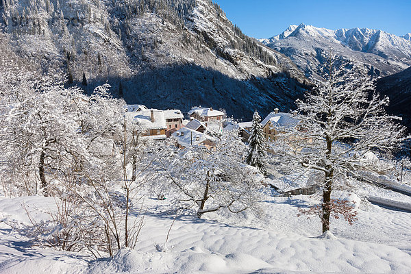 Europa Winter Dorf Schweiz