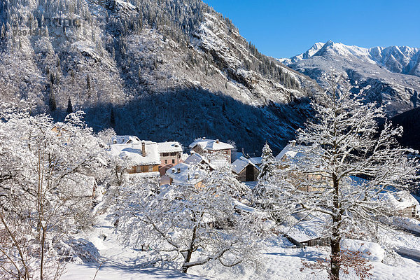 Europa Winter Dorf Schweiz