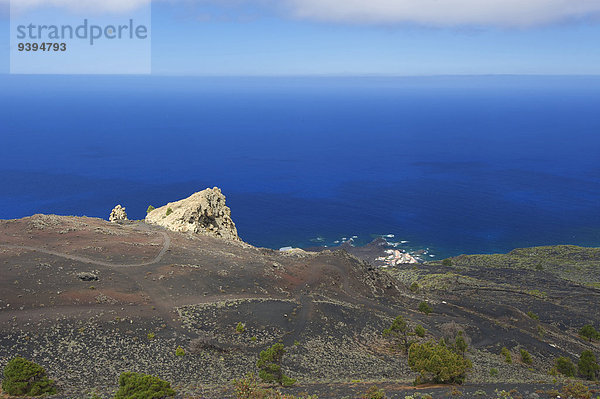 Außenaufnahme Landschaftlich schön landschaftlich reizvoll Europa Tag Küste niemand Meer Natur Atlantischer Ozean Atlantik Kanaren Kanarische Inseln La Palma Spanien